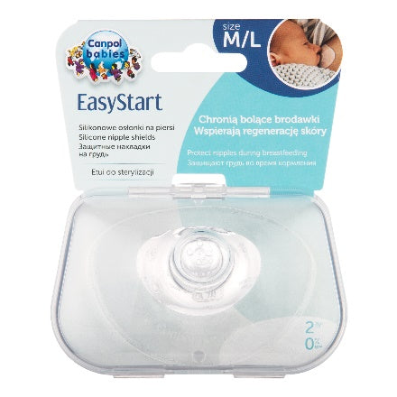 Canpol Babies EasyStart Silicone Nipple Shields – 2 pcs – M/L