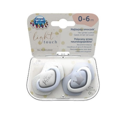 Canpol Babies Silicone Soother – ROYAL BABY – 0–6 months – 2 pcs