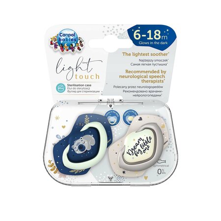 Canpol Babies Silicone Soother – SLEEPY KOALA – 6–18 months – 2 pcs