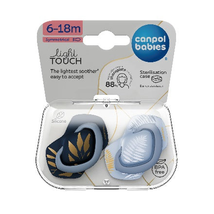 Canpol Babies Silicone Soother – GOLD – 6–18 months – 2 pcs