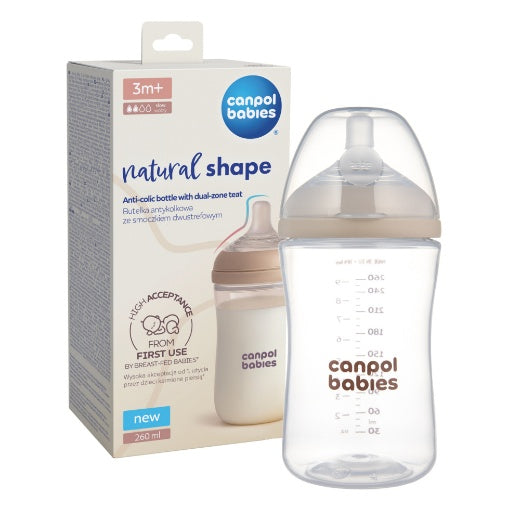 Canpol Babies Natural Shape Bottle – NATURAL SHAPE – 260 ml