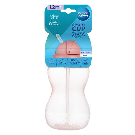 Canpol Babies Flip-Top Straw Sport Cup – 370 ml – 12m+