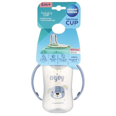 Canpol Babies Silicone-Spout Training Cup – CUTE ANIMALS – 320 ml