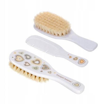 Canpol Babies Baby Hairbrush & Comb – NEWBORN BABY – white