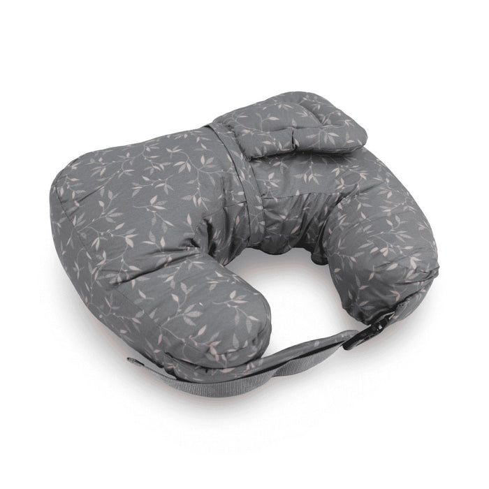 Baby Nursing Pillow – Grey with Floral Pattern
