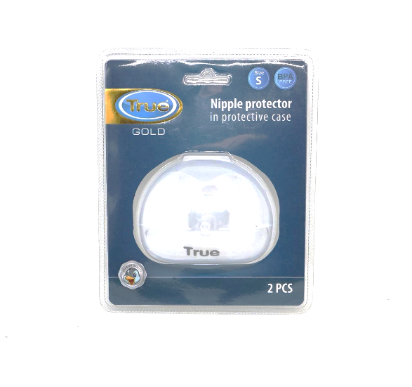 TRUE Gold Silicone Nipple Shield with Case — Size S